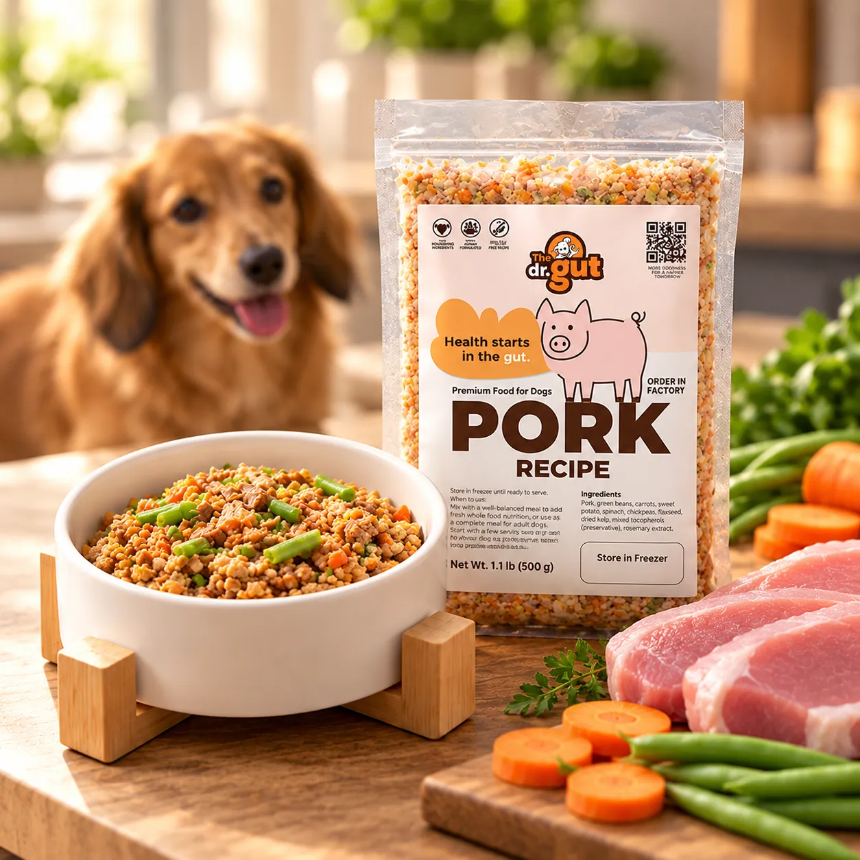 Receta de cerdo con perro