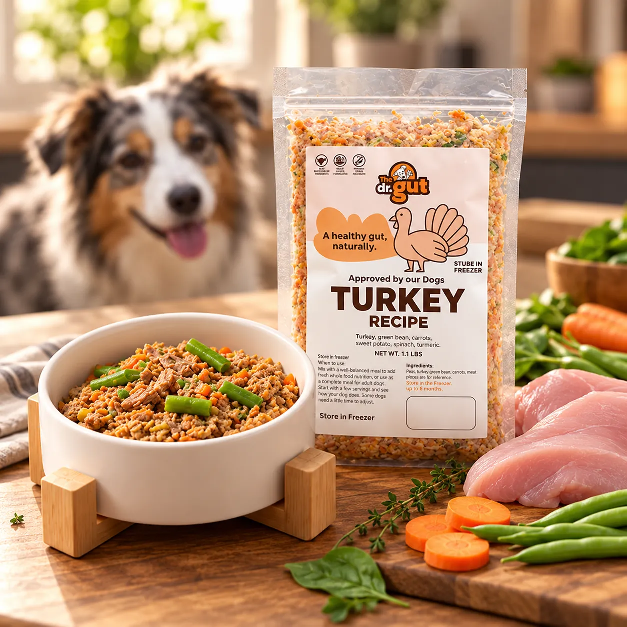 Receta de pavo con perro